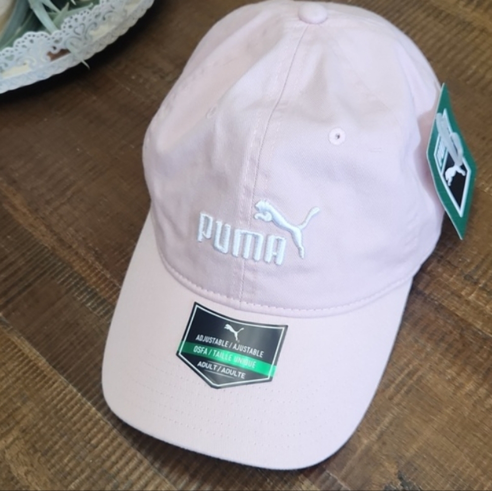 Puma Kids Light Pink Baseball Hat White Men
